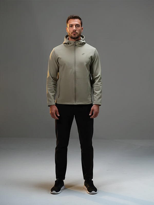 Polyester Set Jacket with Straight Leg Pant